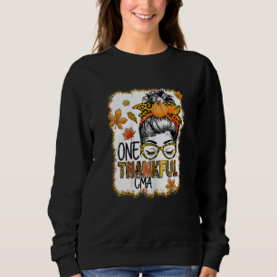 Camiseta Mulheres Um Grato CMA Coque Desarrumado Dia de Açã