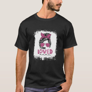 Camiseta Mulheres Uma Adorava Mamã Mensagem Bun Leopard Ócu