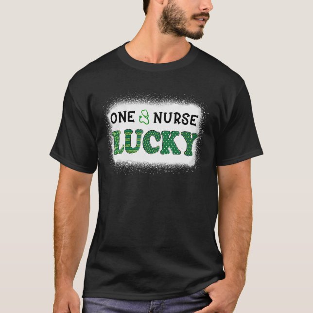 Camiseta Mulheres Uma Enfermeira Sortuda Stethoscope Roubou (Frente)