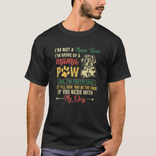 Camiseta Mulheres Uma linda dona de cachorros mãe de cachor