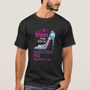Camiseta Mulheres Uma rainha foi nascer em 59 de novembro