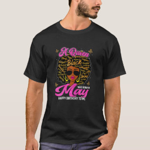 Camiseta Mulheres Uma Rainha Foi Nascer Em Maio, História N