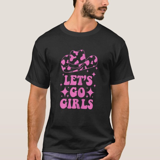 Camiseta Mulheres Vamos Garotas Festa de Despedida de Solte (Frente)
