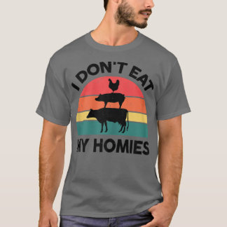 Camiseta Mulheres Vegan-Shirt Eu não como minha vegetaria d