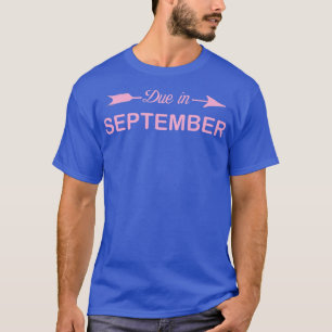 Camiseta Mulheres Vencidas em setembro Gravidez Mamãe está
