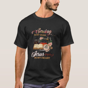 Camiseta Mulheres Vendo Nas Minhas Veias Jesus No Meu Seamt
