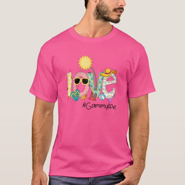 Camiseta Mulheres Verão Amor Gammylife Gammy Love Vacatie (Frente)