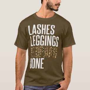 Camiseta Mulheres Verificam Lashes Legenda Leopardo Fal de 