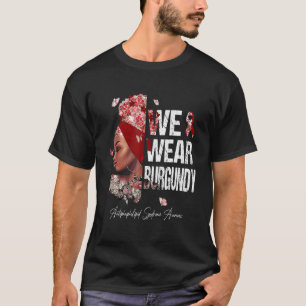 Camiseta Mulheres Vestimos Síndrome Antifosfolípide Burgund