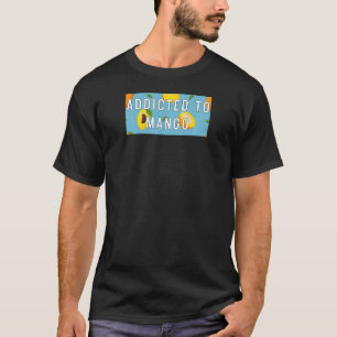 Camiseta Mulheres Viciadas em Mango padrão favorito de frut