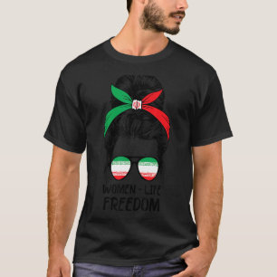 Camiseta Mulheres Vida Liberdade Irã Livre Coque Desarrumad