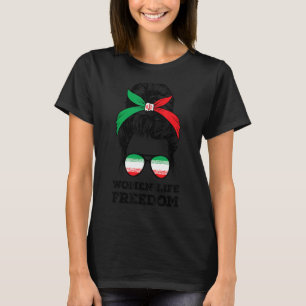 Camiseta Mulheres Vida Liberdade Irã Livre Coque Desarrumad