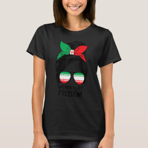 Camiseta Mulheres Vida Liberdade Irã Livre Coque Desarrumad