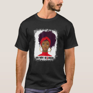 Camiseta Mulheres Vih Aids Guerreiros de Vih Apoio Aids A