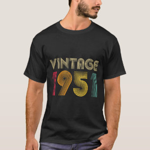 Camiseta Mulheres Vintage 1951 75º Aniversário 75 Anos de I