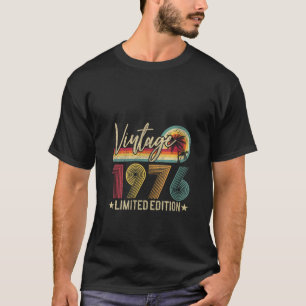 Camiseta Mulheres Vintage 1976 47º Aniversário Presente 47