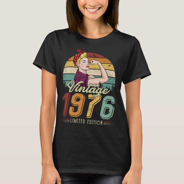 CAMISETA MULHERES VINTAGE 1976 EDIÇÃO LIMITADA (Frente)