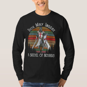 Camiseta Mulheres Vintage Cavaleiro Templário Você Pode Ing