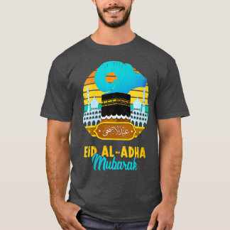 Camiseta Mulheres Vintage Eid Al Adha Mubarak Kareem Funny 