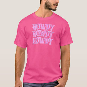 Camiseta Mulheres Vintage Howdy Rodeo País Ocidental Sul