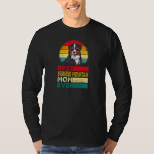 Camiseta Mulheres Vintage Melhor Pai De Montanha Bernês