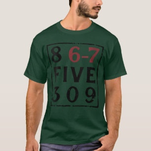 Camiseta Mulheres Vintage Música dos Anos 80 8675309 Jenny