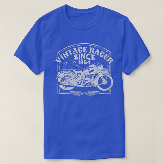 Camiseta Mulheres Vintage Racer Desde 1954 (Frente do Design)
