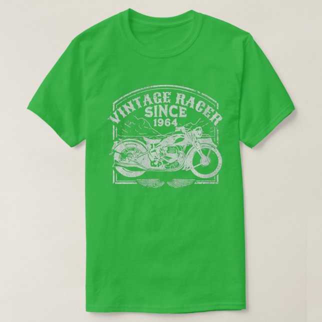 Camiseta Mulheres Vintage Racer Desde 1964 (Frente do Design)