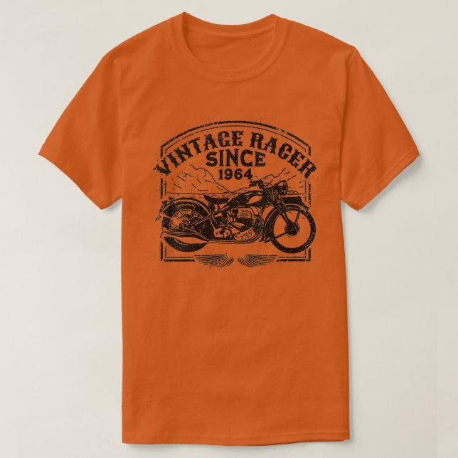 Camiseta Mulheres Vintage Racer Desde 1964 (Frente do Design)