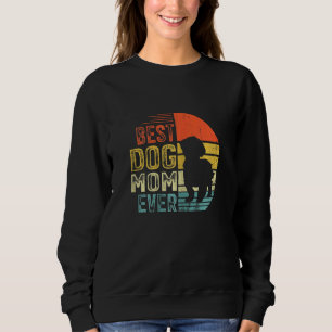 Camiseta Mulheres Vintage Shih Tzu Melhor Cachorro Mãe de M