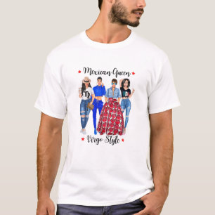 Camiseta Mulheres Virgo Mexicana Rainha Agosto Setembro Bir