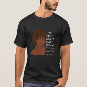 Camiseta Mulheres Virgo Queen Eu Sou Mais Forte Presente De