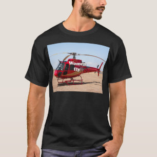 Camiseta Mulheres voam Helicóptero