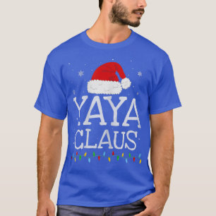 Camiseta Mulheres Yaya Claus Xmas Santa Hat Matando Christm