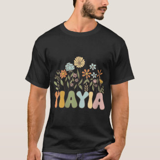 Camiseta Mulheres Yiayia Para Mulheres Aniversário Cute Yia