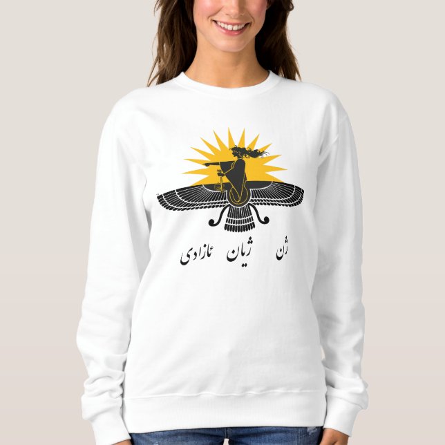 Camiseta MulherFreedomKurdistan Sweatshirt (Frente)