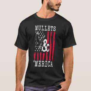 Camiseta Mulle Usa Eagle Mullet Merica Vintage American Fla