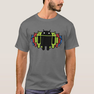 Camiseta Multi exército colorido de Droid