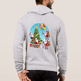 Camiseta **“Multi-Santa Christmas Fun – 3D Cartoon Transpar