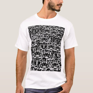 Camiseta Multidão de robôs