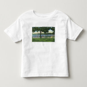 Camiseta Multidões na praia e no parque em Chautauqua
