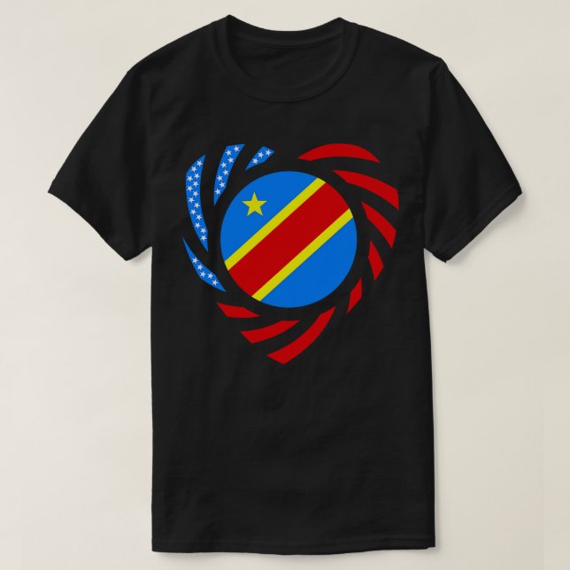 Camiseta Multinação da República Democrática Americana Cong (Frente do Design)