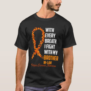 Camiseta Múltipla Sensibilização para a Esclerose Laranja F