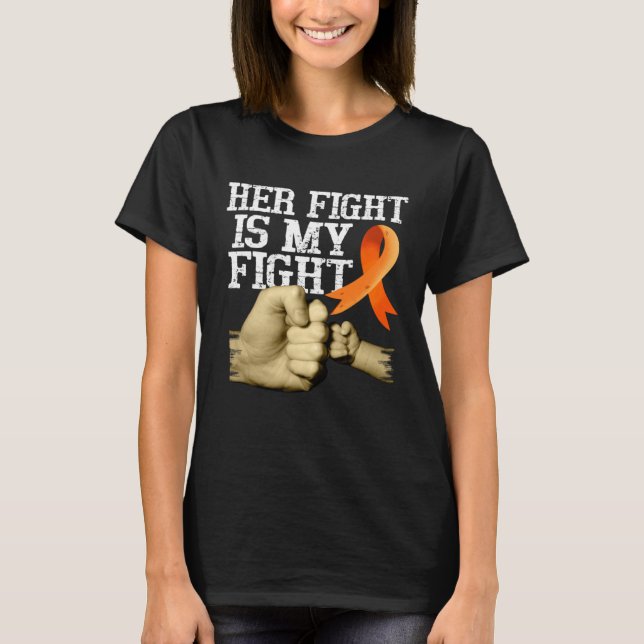 Camiseta Multiple Sclerosis Awareness Her Fight Is My Fight (Frente)