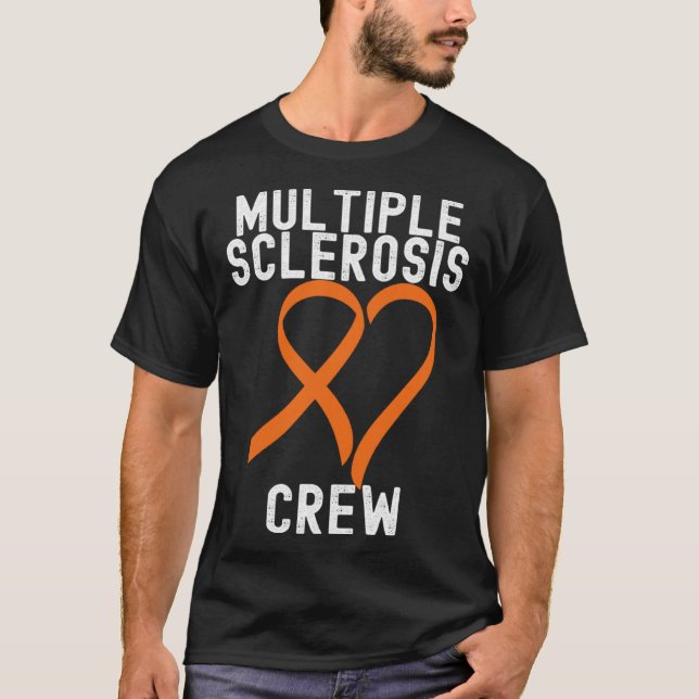 Camiseta Multiple Sclerosis Awareness  Retro Quotes Family (Frente)