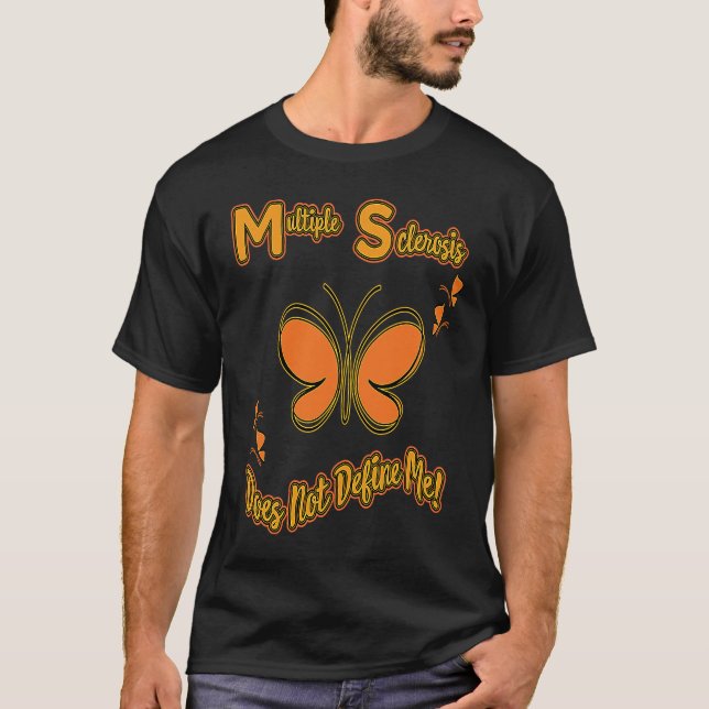 Camiseta Multiple Sclerosis MS Does Not Define Me March Awa (Frente)
