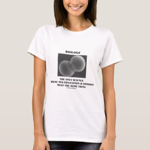 Camiseta Multiplicação da divisão de ciência da biologi