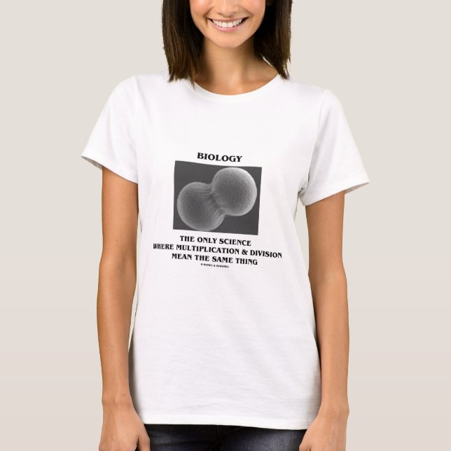 Camiseta Multiplicação da divisão de ciência da biologia a (Frente)