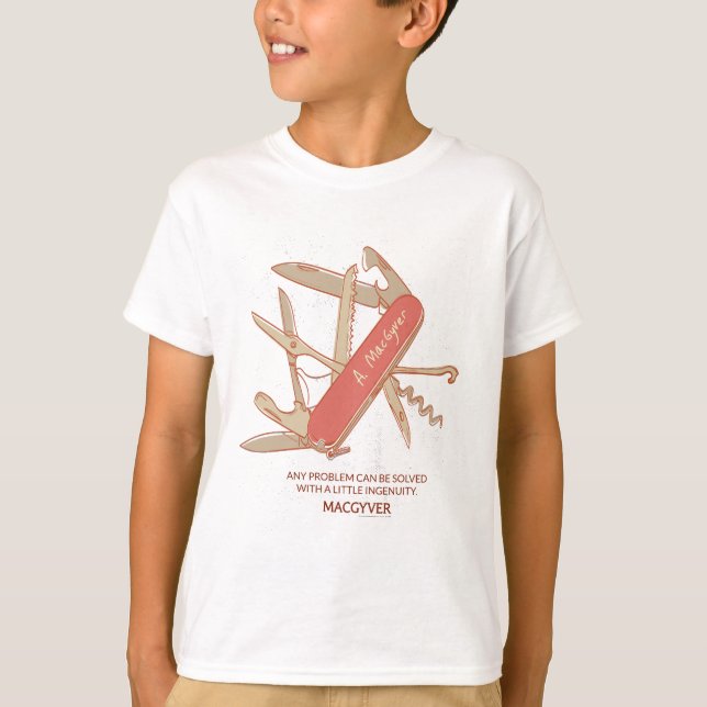 Camiseta Múltiplos Dispositivos da Série Original MacGyver (Frente)