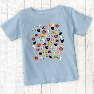 Camiseta Múltiplos Gatos de Cubo